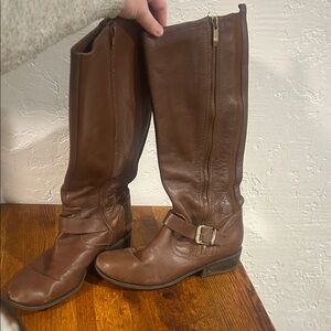 Marc Fisher Brown Heeled Boots